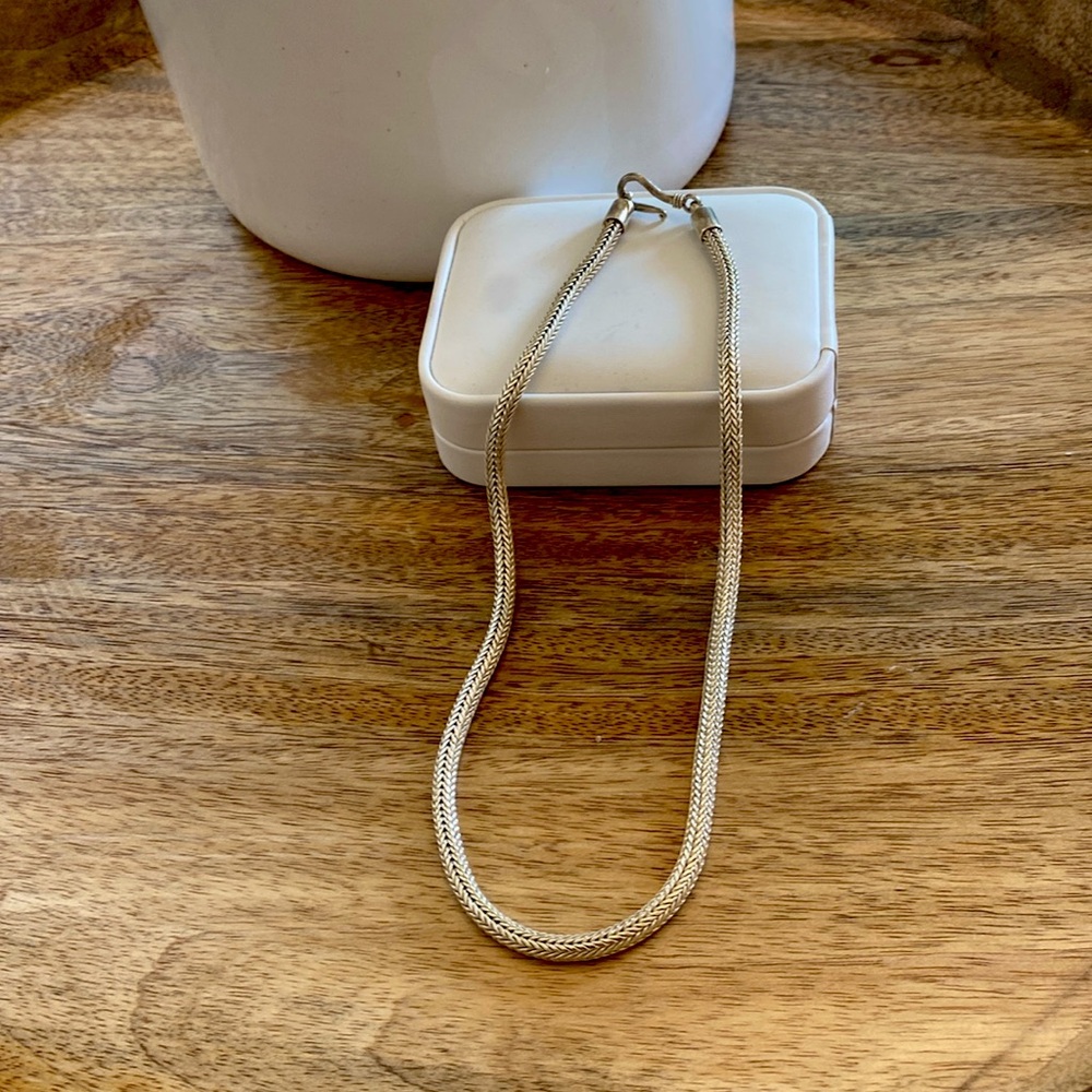 Silpada vintage silver hook chain necklace